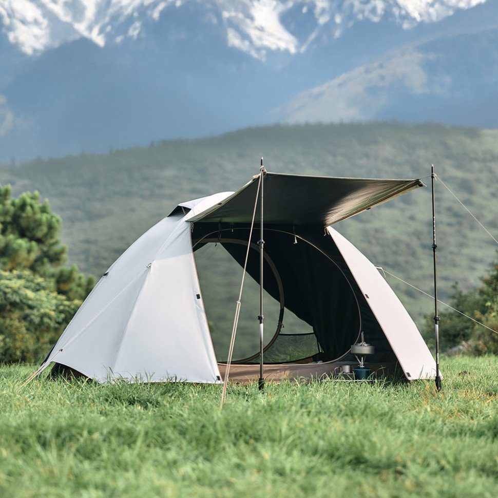 Намет двомісний Naturehike Greek Style CNK2300ZP024 світло-кавовий 11