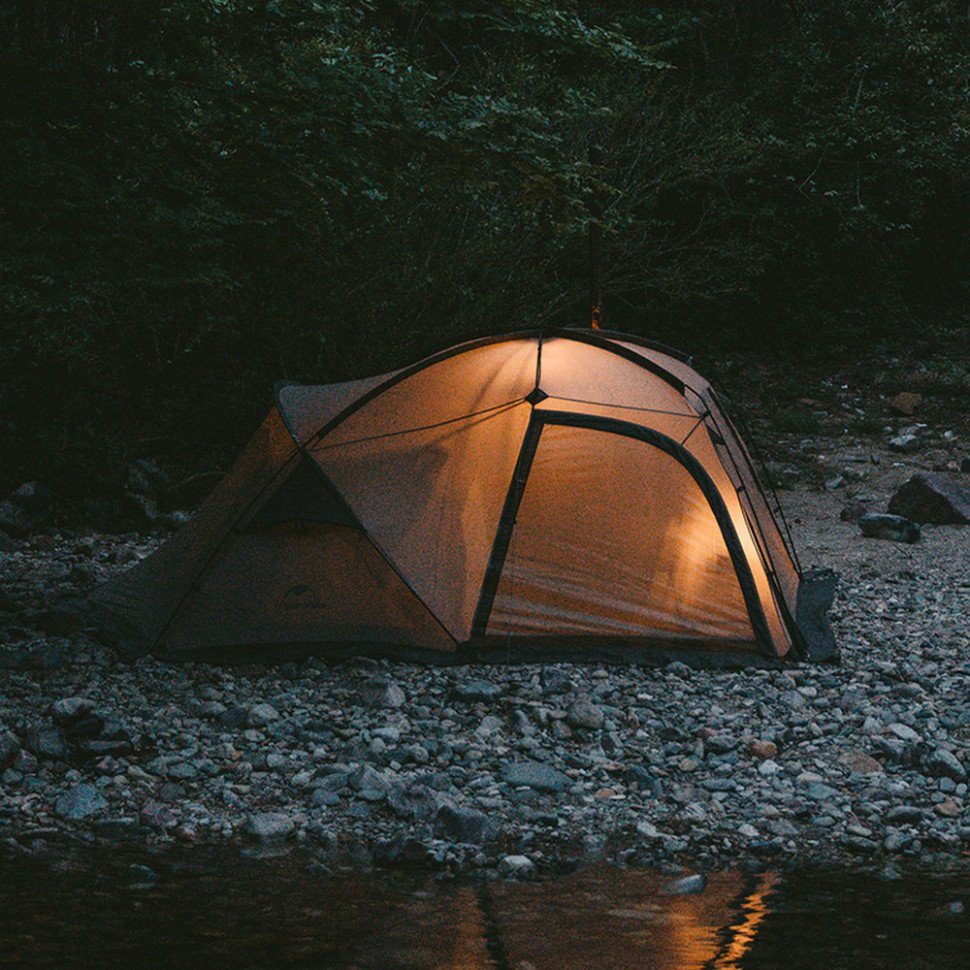 Намет двомісний з великим тамбуром та навісом Naturehike Shandi CNK2300ZP017, сірий 4