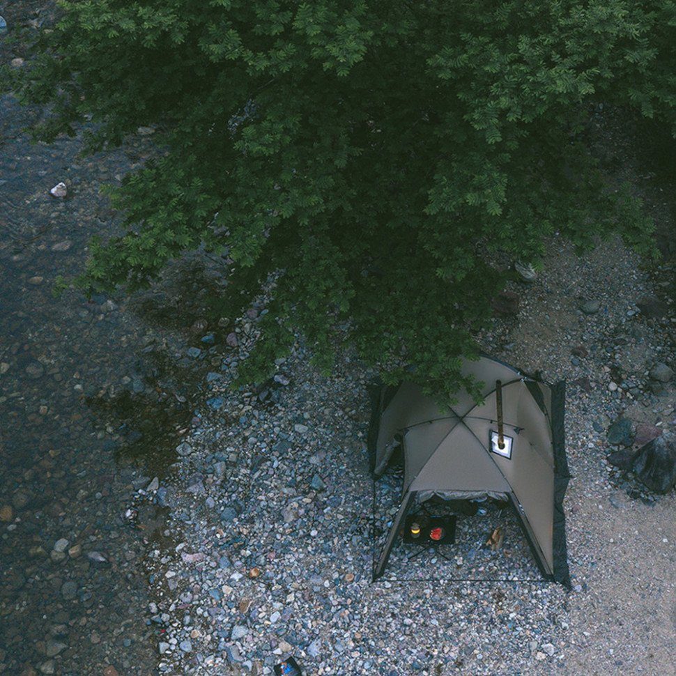 Намет двомісний з великим тамбуром та навісом Naturehike Shandi CNK2300ZP017, сірий 6
