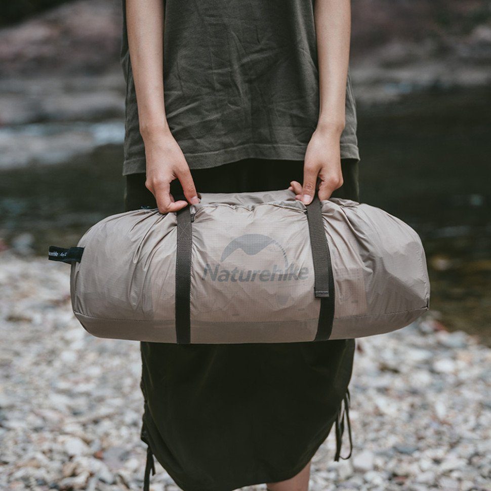 Намет двомісний з великим тамбуром та навісом Naturehike Shandi CNK2300ZP017, сірий 9
