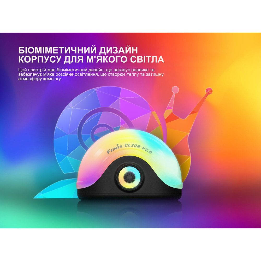 Ліхтар кемпінговий Fenix CL20R Pro, зелений 10