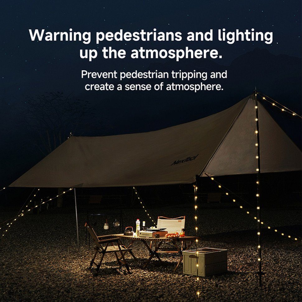 Кемпінгова гірлянда - маячок 2в1 Nextool Twinkle Light, 1,5 м, акумуляторна 6