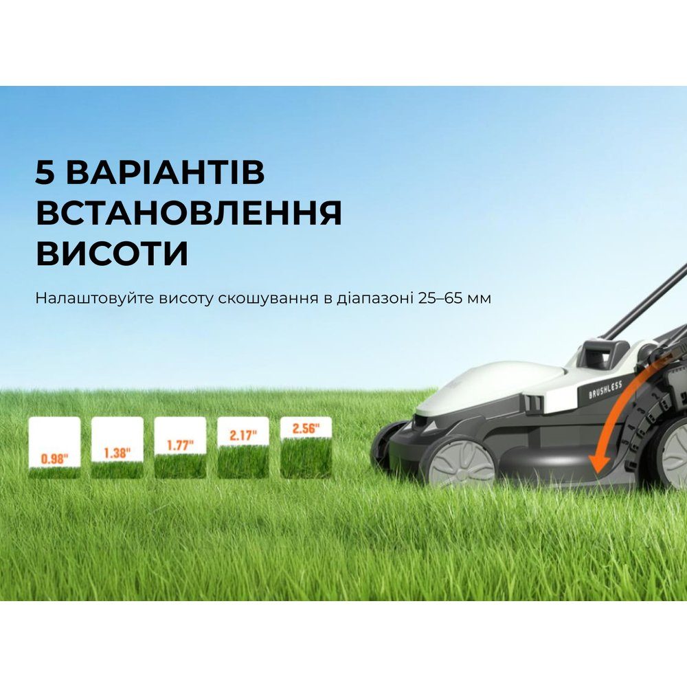 Акумуляторна газонокосарка Litheli, живлення від павербанку (УМБ Litheli Power Bank 20000 mAh, 45 W, 4А, 1 шт в комплекті) 7
