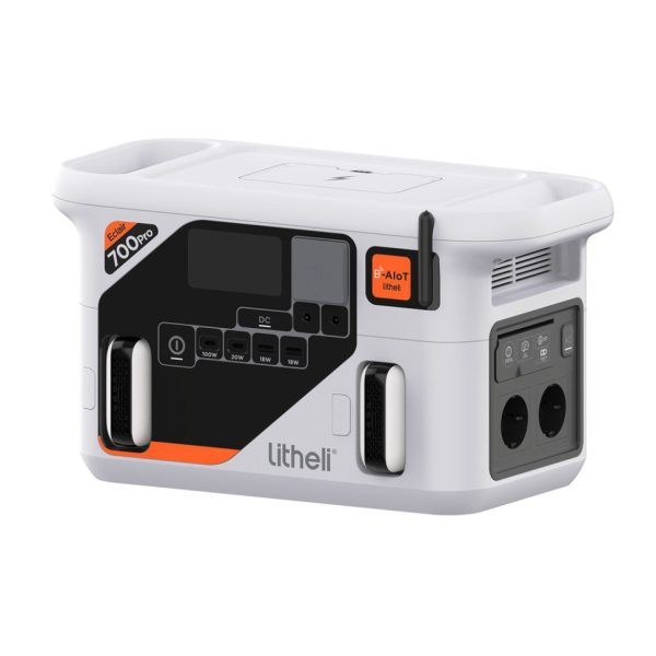 Портативна зарядна станція Litheli Éclair B700 PRO, 800 Вт, 724 Вт·рік, LiFePO4 + 2 Power Bank