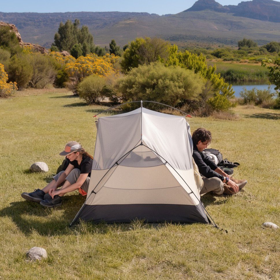 Намет надлегкий двомісний Naturehike Mongar Hiking Tent Pro CNK2550WS037, 20D, зелений 2