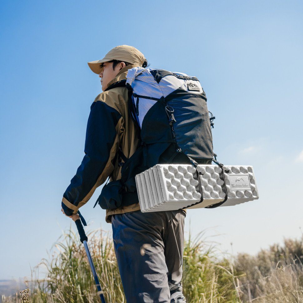 Килимок туристичний складаний одномісний IXPE Naturehike CNK2650WS010 з алюмінієвою плівкою, 200x60x2.3 см, зелений 6