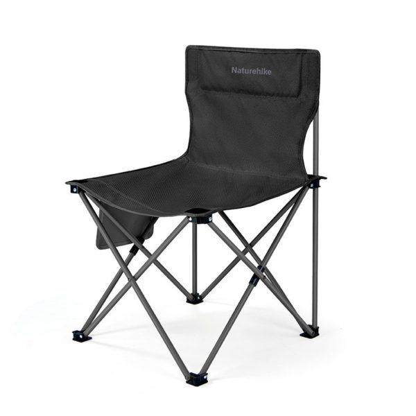 Крісло складане Naturehike Shan Lan T01 CNK2550JJ025, сталь, чорний