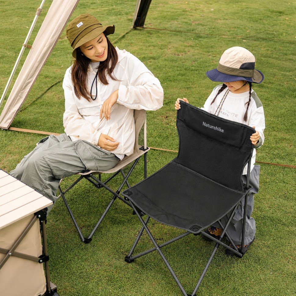 Крісло складане Naturehike Shan Lan T01 CNK2550JJ025, сталь, чорний 2