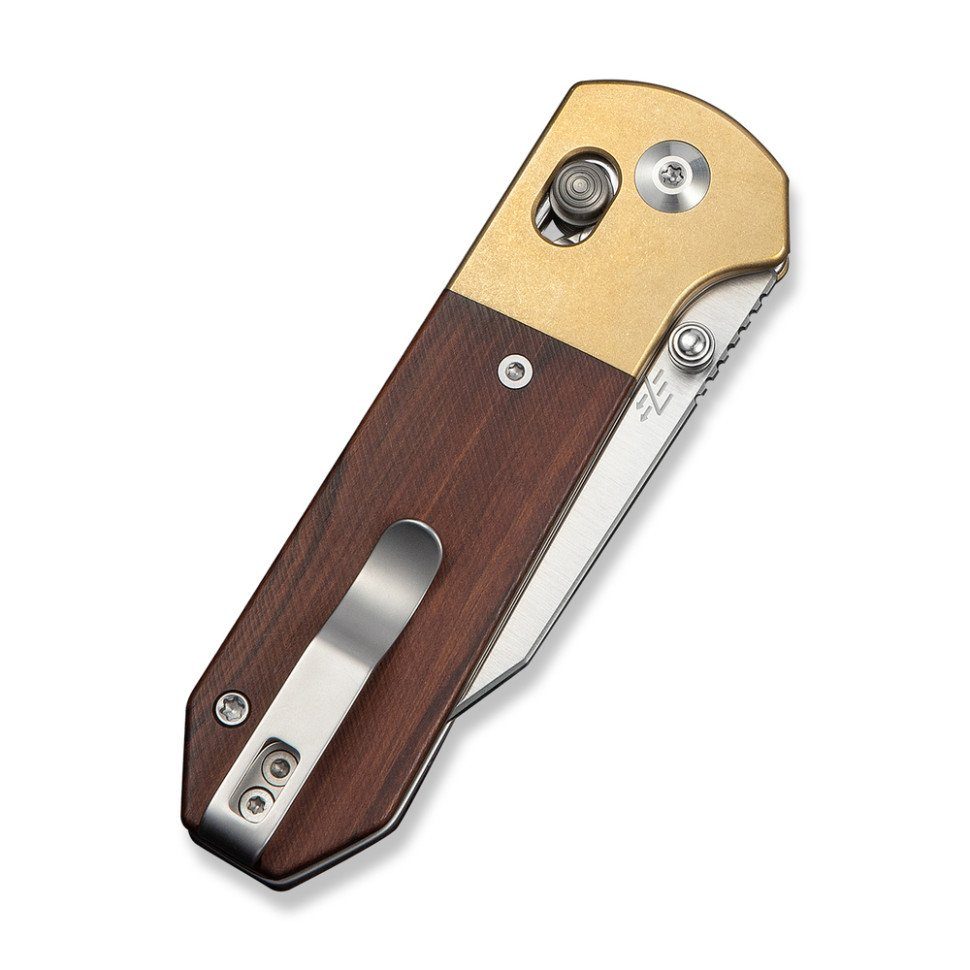 Ніж складаний кишеньковий Civivi Yonder Clip Point (7.3 см) 14C28N / Wood and Brass натуральний 5