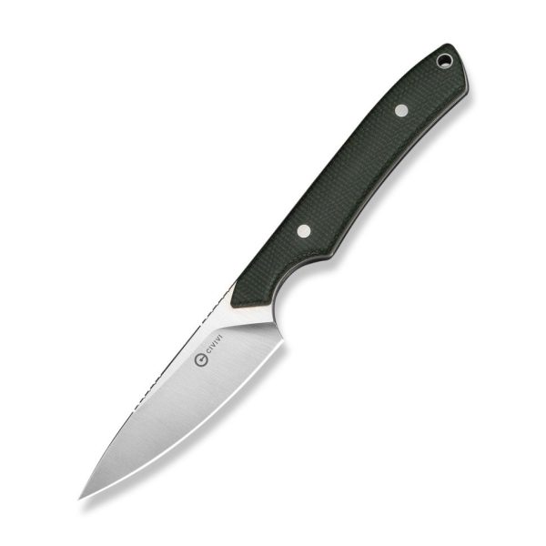 Ніж фіксований кишеньковий Civivi High Grass Field Knife (7,4 см) 14C28N / Micarta зелений з чохлом