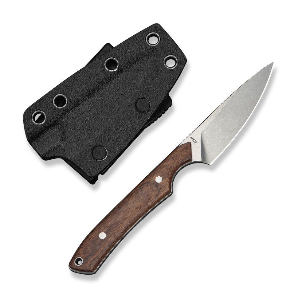 Ніж фіксований кишеньковий Civivi High Grass Field Knife (7,4 см) 14C28N / Wood дерево з чохлом 5