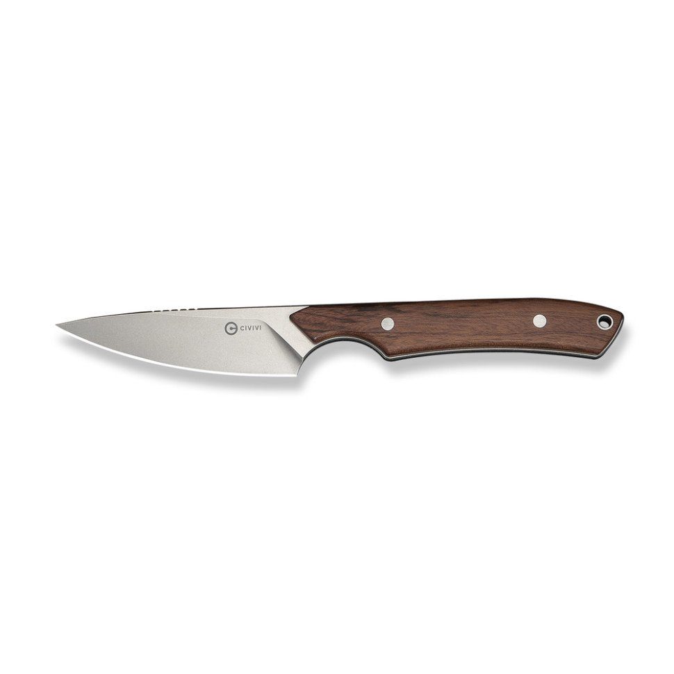 Ніж фіксований кишеньковий Civivi High Grass Field Knife (7,4 см) 14C28N / Wood дерево з чохлом 2