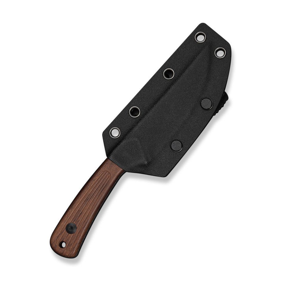 Ніж фіксований туристичний Civivi Carveth (9,1 см) AEB-L / Wood дерево з чохлом 9