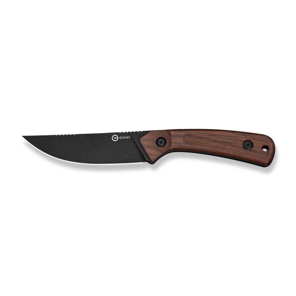Ніж фіксований туристичний Civivi Carveth (9,1 см) AEB-L / Wood дерево з чохлом 2