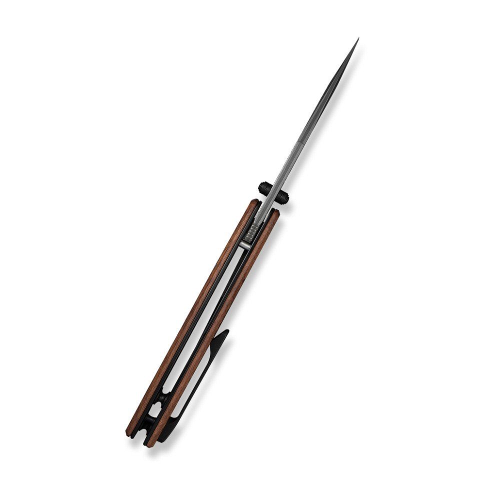 Ніж складаний кишеньковий Civivi Clingman (7.6 см) Damascus / Guibourtia Wood дерево 7