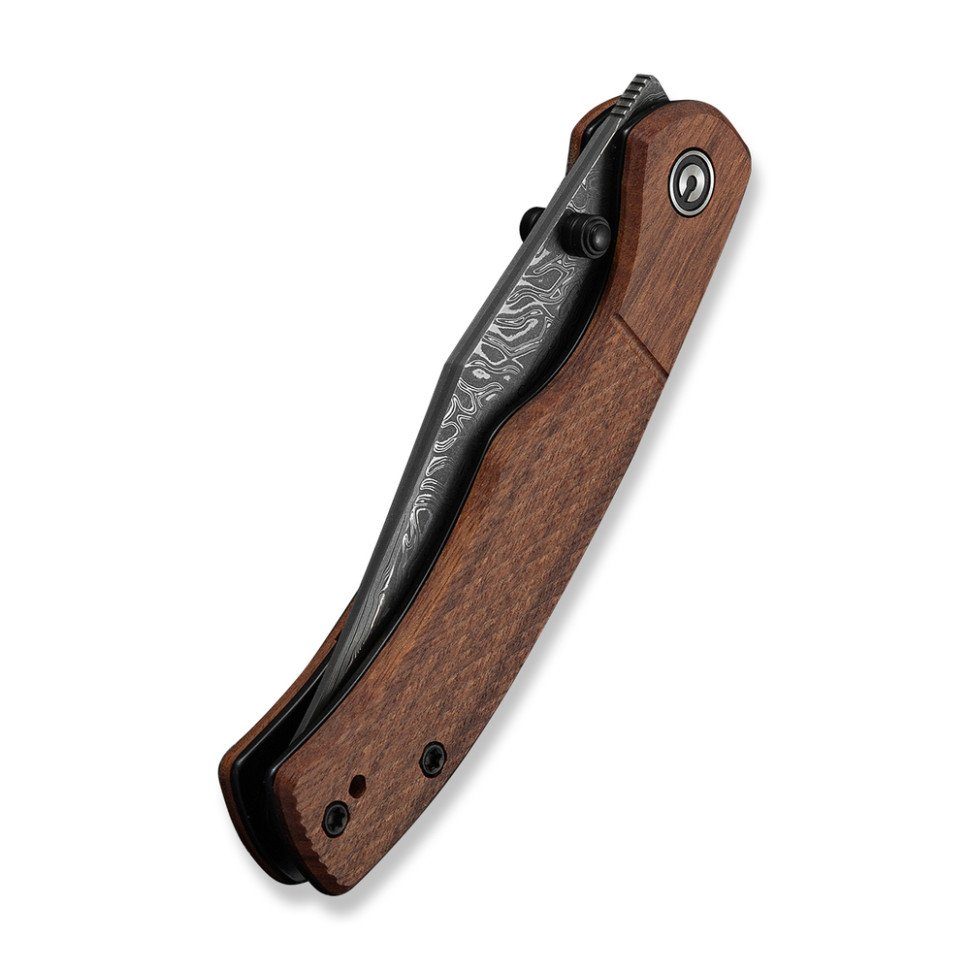 Ніж складаний кишеньковий Civivi Clingman (7.6 см) Damascus / Guibourtia Wood дерево 6