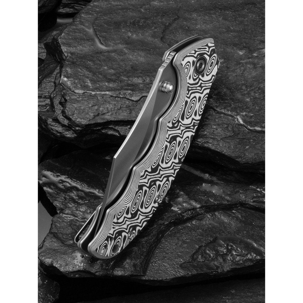 Ніж складаний туристичний Civivi Pentad (8.8 см) Nitro-V / Micarta чорний/білий 11