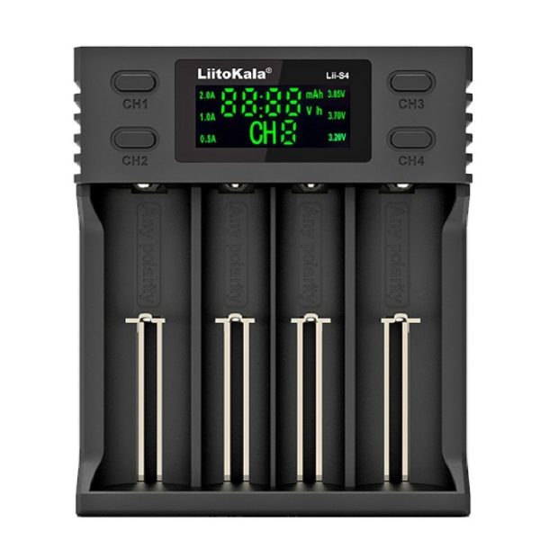 Зарядний пристрій Liitokala Lii-S4, 4 канала, Ni-Mh/Li-ion/LiFePo4, USB, LCD, Box