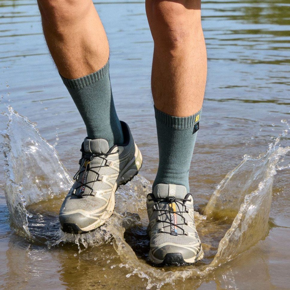 Шкарпетки водонепроникні Dexshell Ultra Thin Crew MPB, р-р XL, сіро-блакитний 3