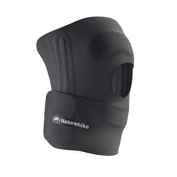 Бандаж на коліно туристичний полегшений Naturehike Qingyue CNK2650DS015, S–M, чорний