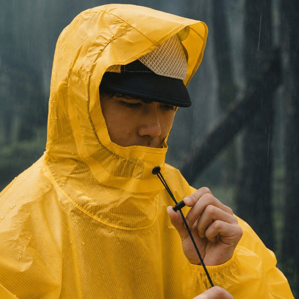 Дощовик-пончо легкий з рукавами Naturehike CNK2620FS011, L, жовтий 4