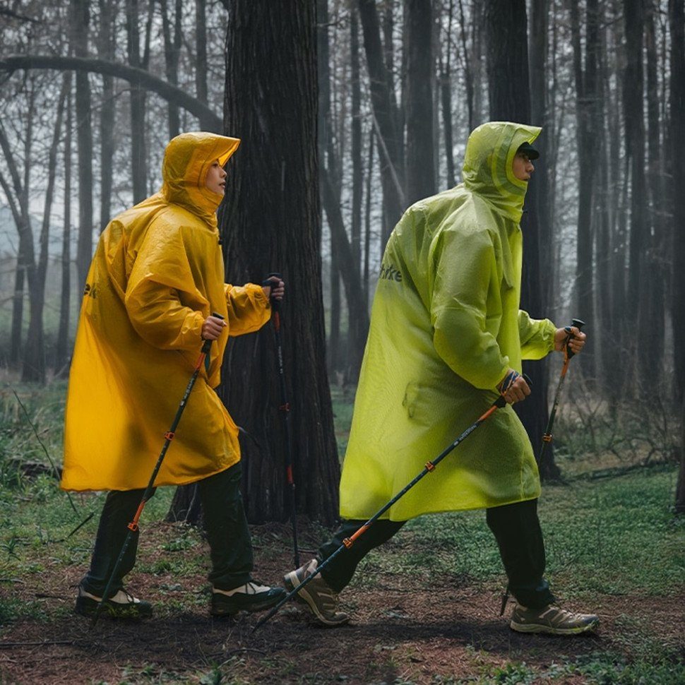 Дощовик-пончо легкий з рукавами Naturehike CNK2620FS011, L, зелений 6