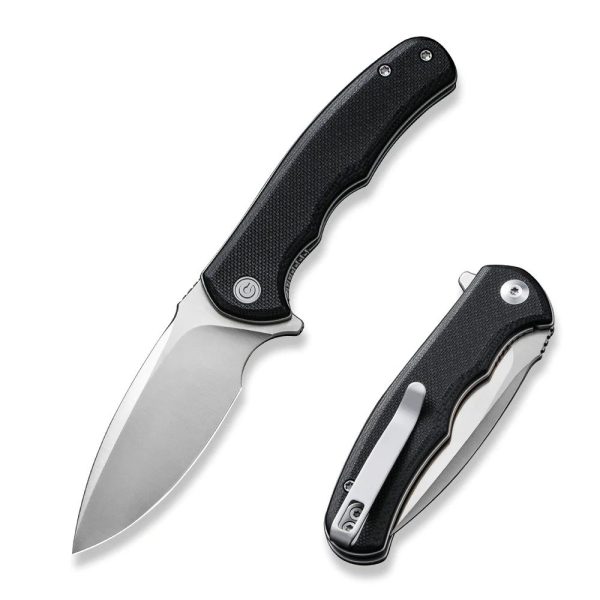 Ніж складаний кишеньковий Civivi Mini Praxis, (7.5 см) D2 / G10 чорний