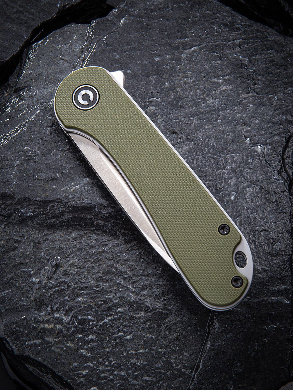 Ніж складаний кишеньковий Civivi Elementum, (7.5 см) D2 / G10 оливковий 4