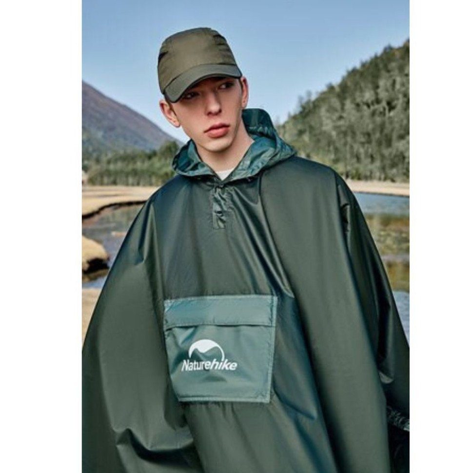Плащ-дощовик Naturehike CNH23RG001, темно-зелений 2