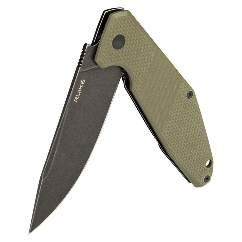 Ніж складаний туристичний Ruike D191-G, (9.2 см) 8Cr13Mov / G10 + steel 420 зелений 4