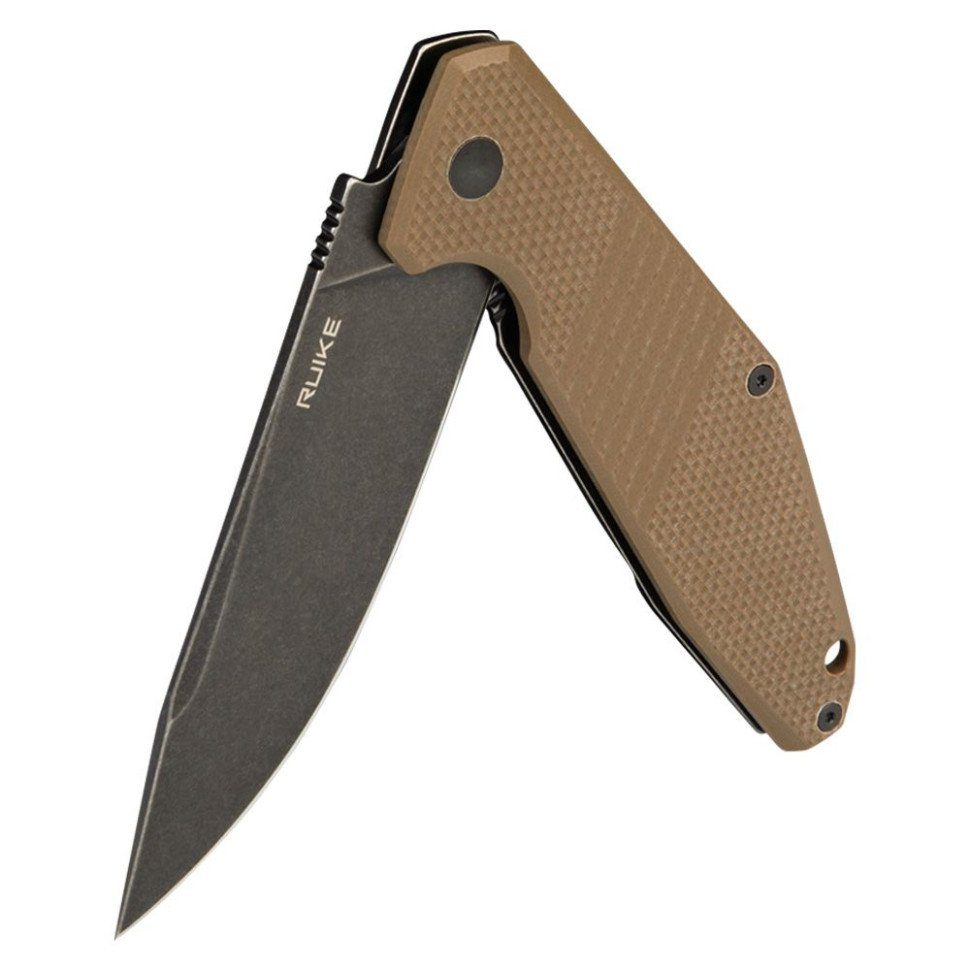 Ніж складаний туристичний Ruike D191-W, (9.2 см) 8Cr13Mov / G10 + steel 420 коричневий 4