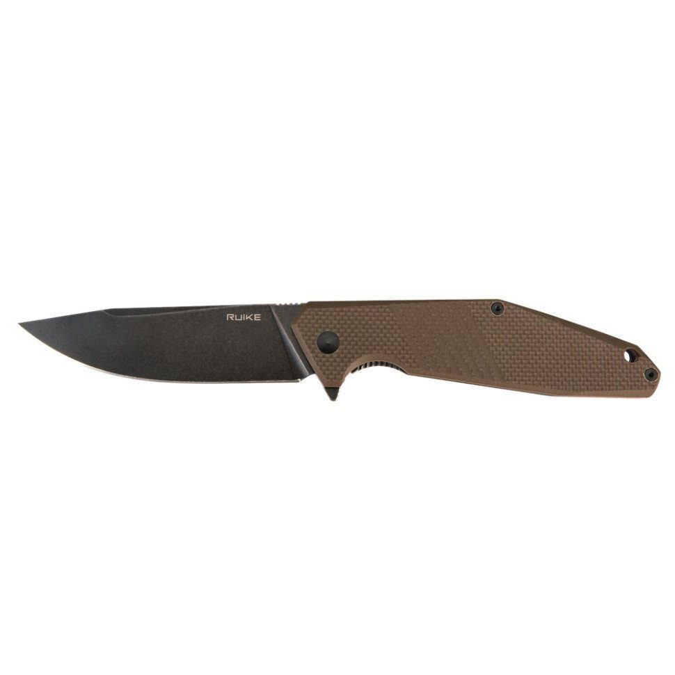 Ніж складаний туристичний Ruike D191-W, (9.2 см) 8Cr13Mov / G10 + steel 420 коричневий 6