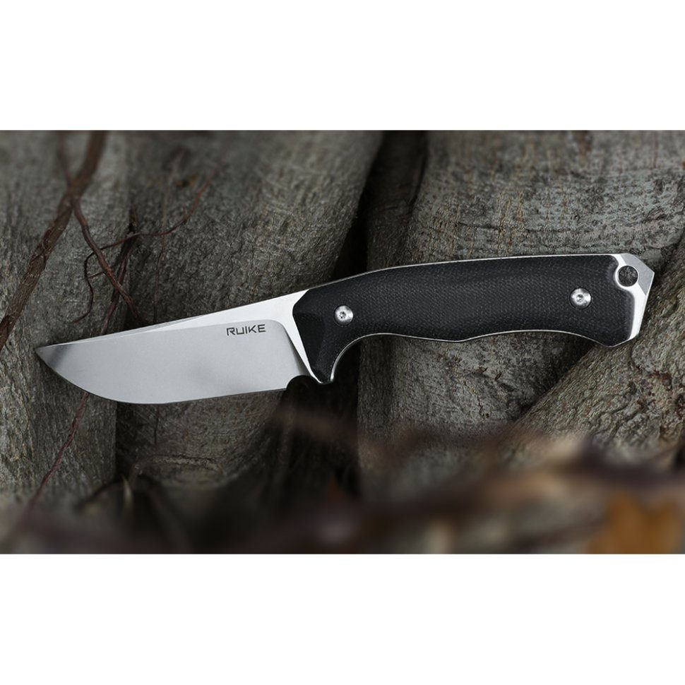 Ніж фіксований мисливський  Ruike F186-MB, (11.8 см) D2 / Micarta чорний 11