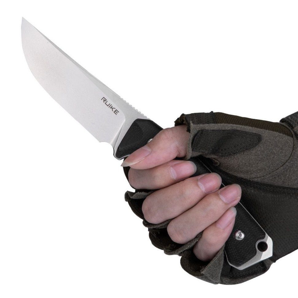 Ніж фіксований мисливський  Ruike F186-MB, (11.8 см) D2 / Micarta чорний 7