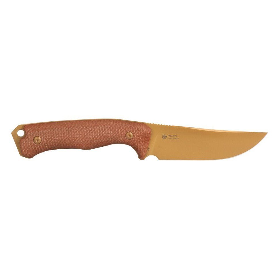 Ніж фіксований мисливський  Ruike F186-MN, (11.8 см) D2 / Micarta коричневий 3