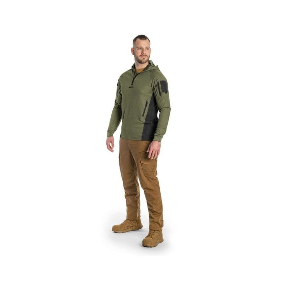 Кофта тактична Helikon-Tex RANGE HOODIE - TopCool, оливковий, розмір XL 3