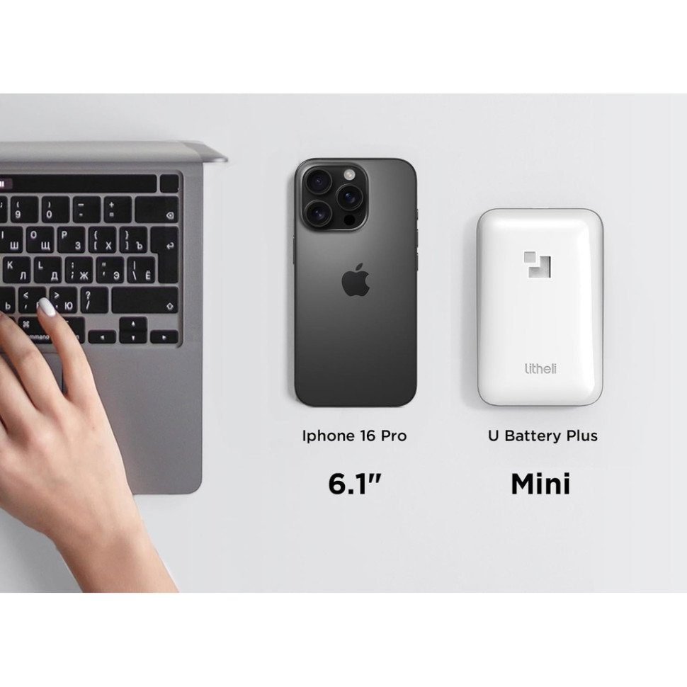 УМБ Litheli Power Bank SE 20000 mAh, 45 W, 4А, Fast Charge U20BY09-0U000 5