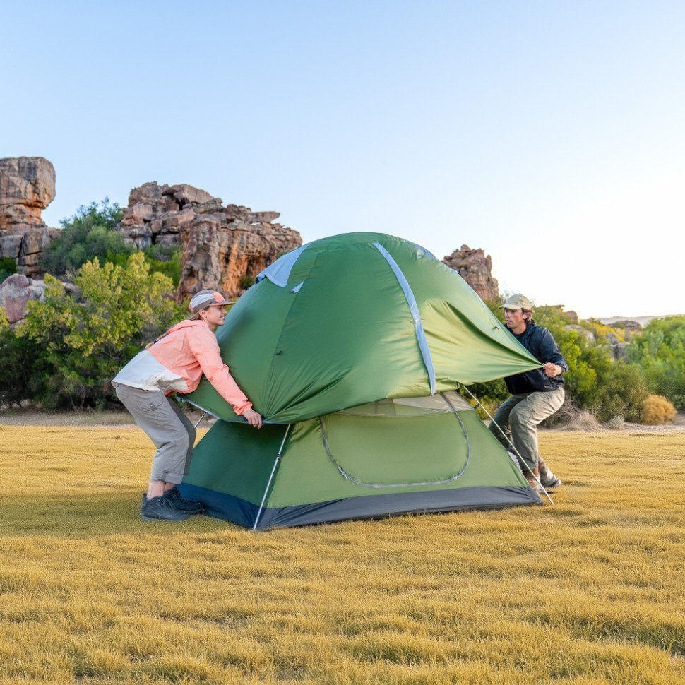 Намет тримісний Naturehike Bleik Series Tent CNK2550WS038, зелений 2