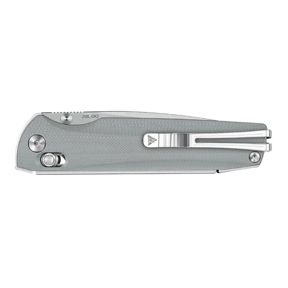 Ніж складаний туристичний SRM Terrier 258L-GK2 (9.3 см) 140Cr / G10 сірий 7
