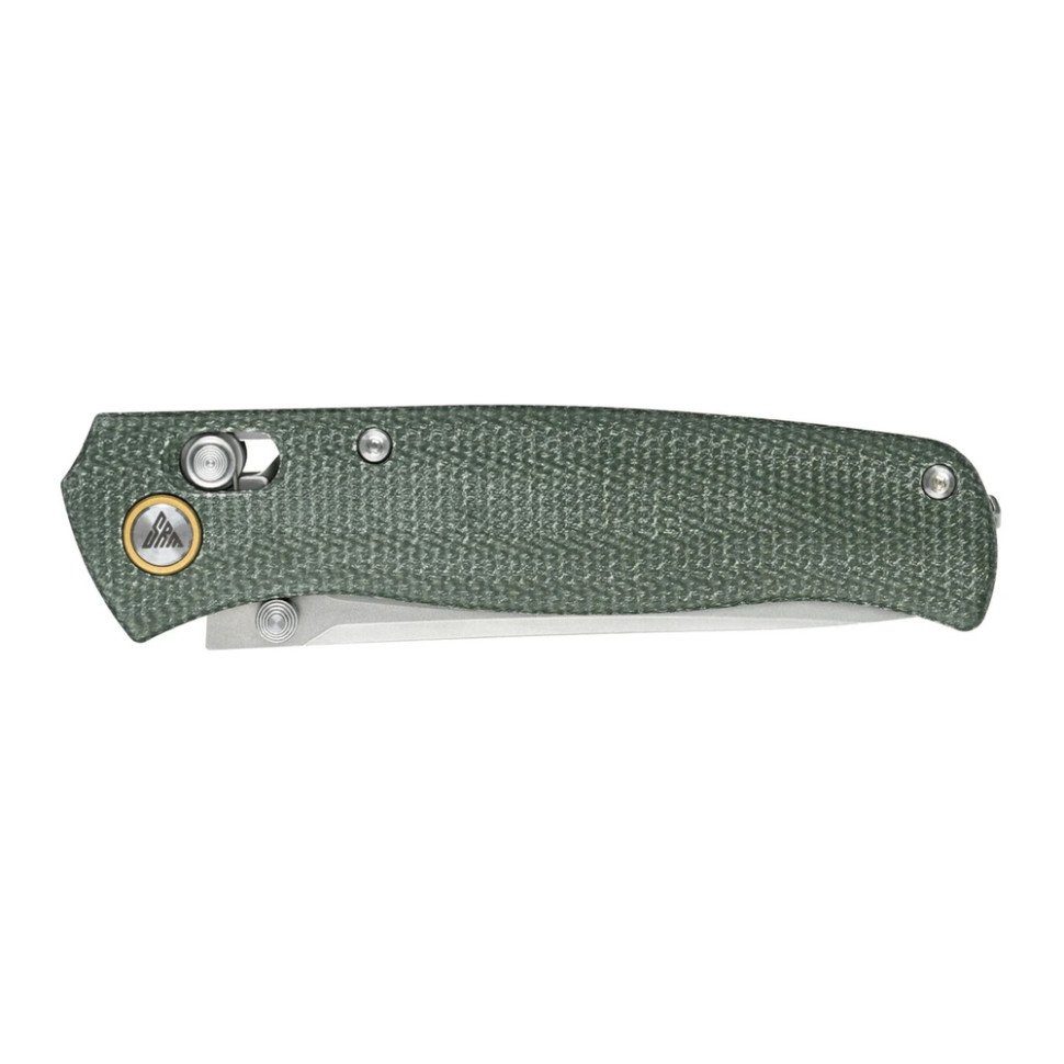 Ніж складаний туристичний SRM Medal 255L-MG3 (8.2 см) 140Cr / Micarta зелений 8