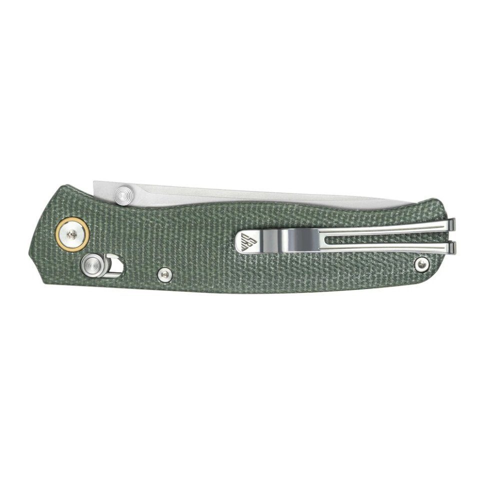 Ніж складаний туристичний SRM Medal 255L-MG3 (8.2 см) 140Cr / Micarta зелений 7