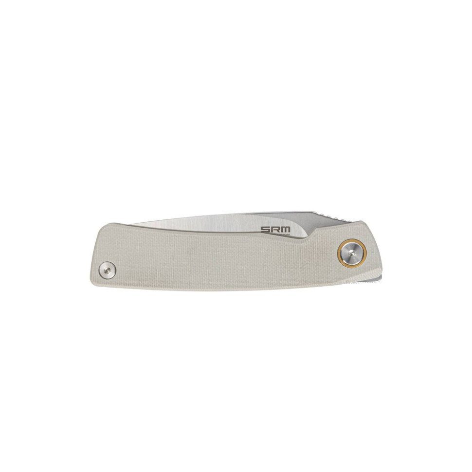 Ніж складаний кишеньковий SRM Air 105M-GK (7.5 см) 14C28N / G10 білий 7