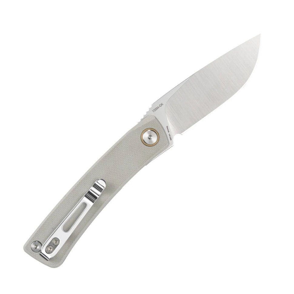 Ніж складаний кишеньковий SRM Air 105M-GK (7.5 см) 14C28N / G10 білий 2