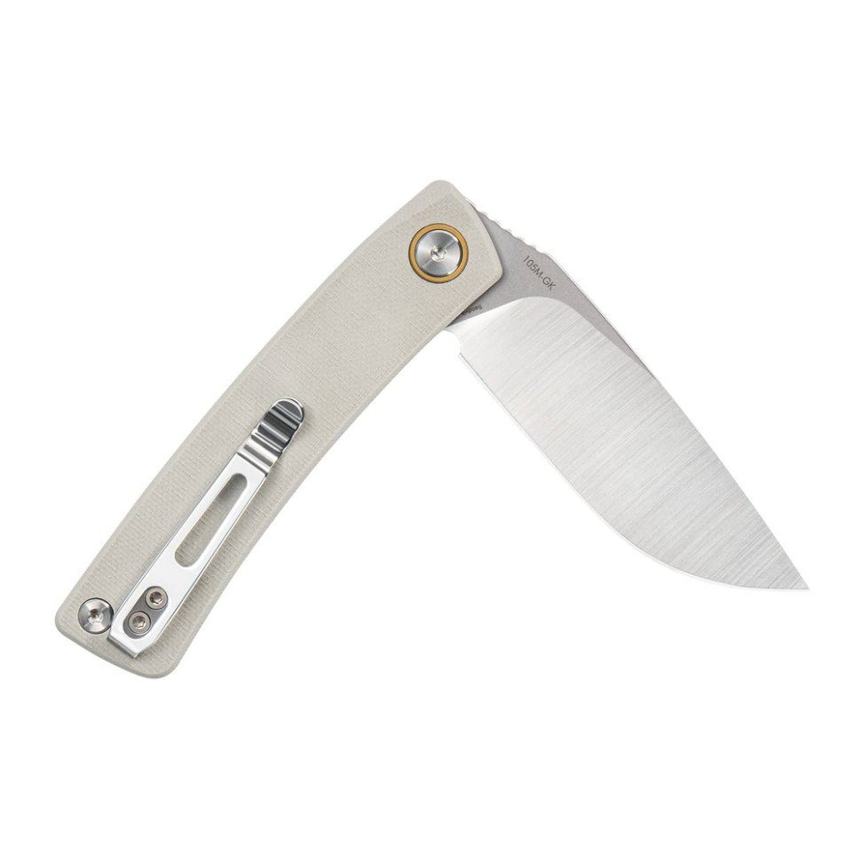 Ніж складаний кишеньковий SRM Air 105M-GK (7.5 см) 14C28N / G10 білий 3
