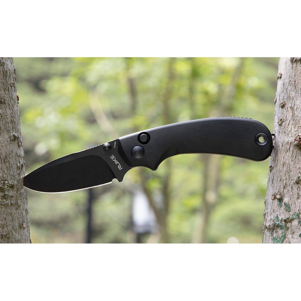 Ніж складаний кишеньковий Ruike P736-AB, (7.5 см) 14C28N / алюміній, чорний 11