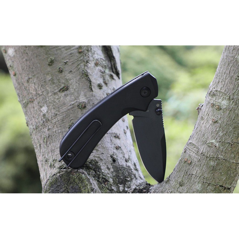 Ніж складаний кишеньковий Ruike P736-AB, (7.5 см) 14C28N / алюміній, чорний 10