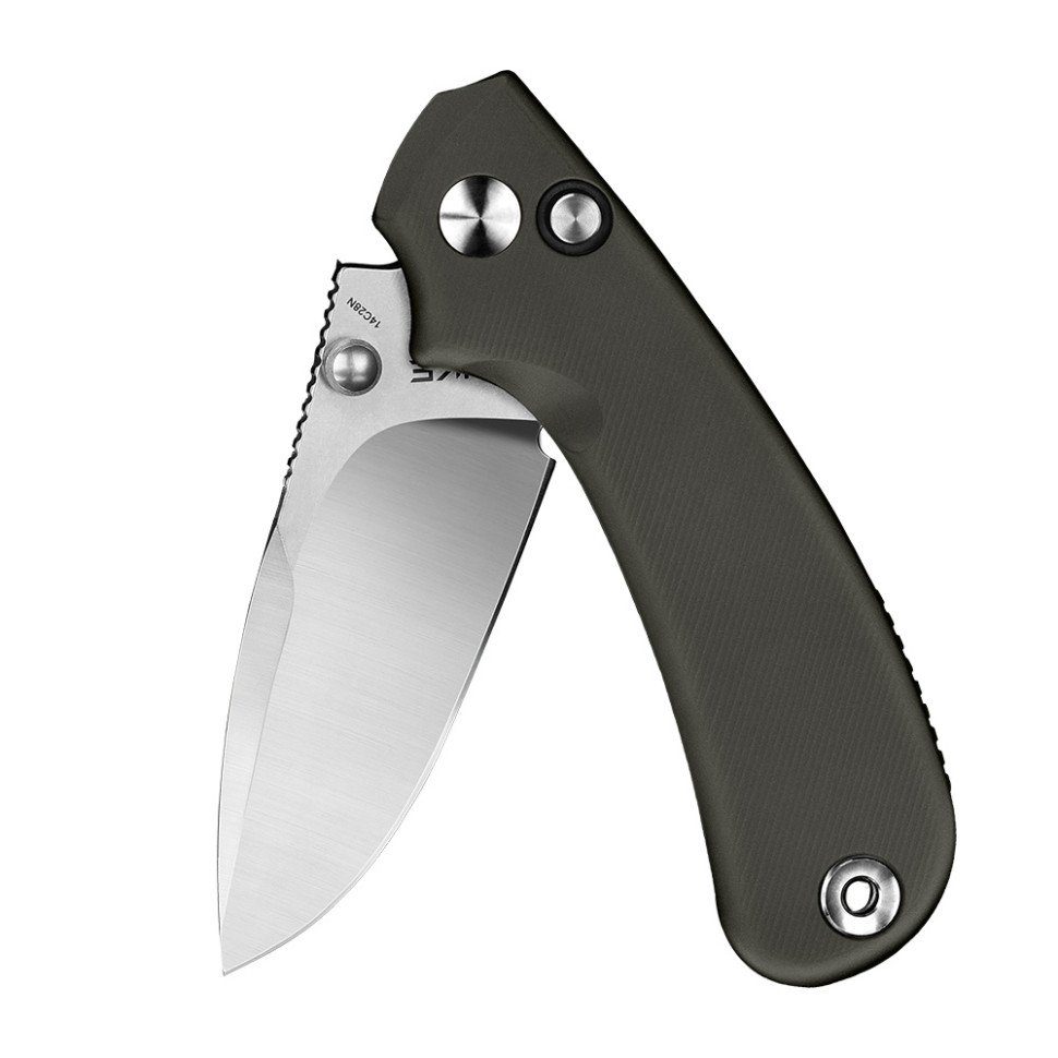 Ніж складаний кишеньковий Ruike P736-AK, (7.5 см) 14C28N / алюміній, сірий 4