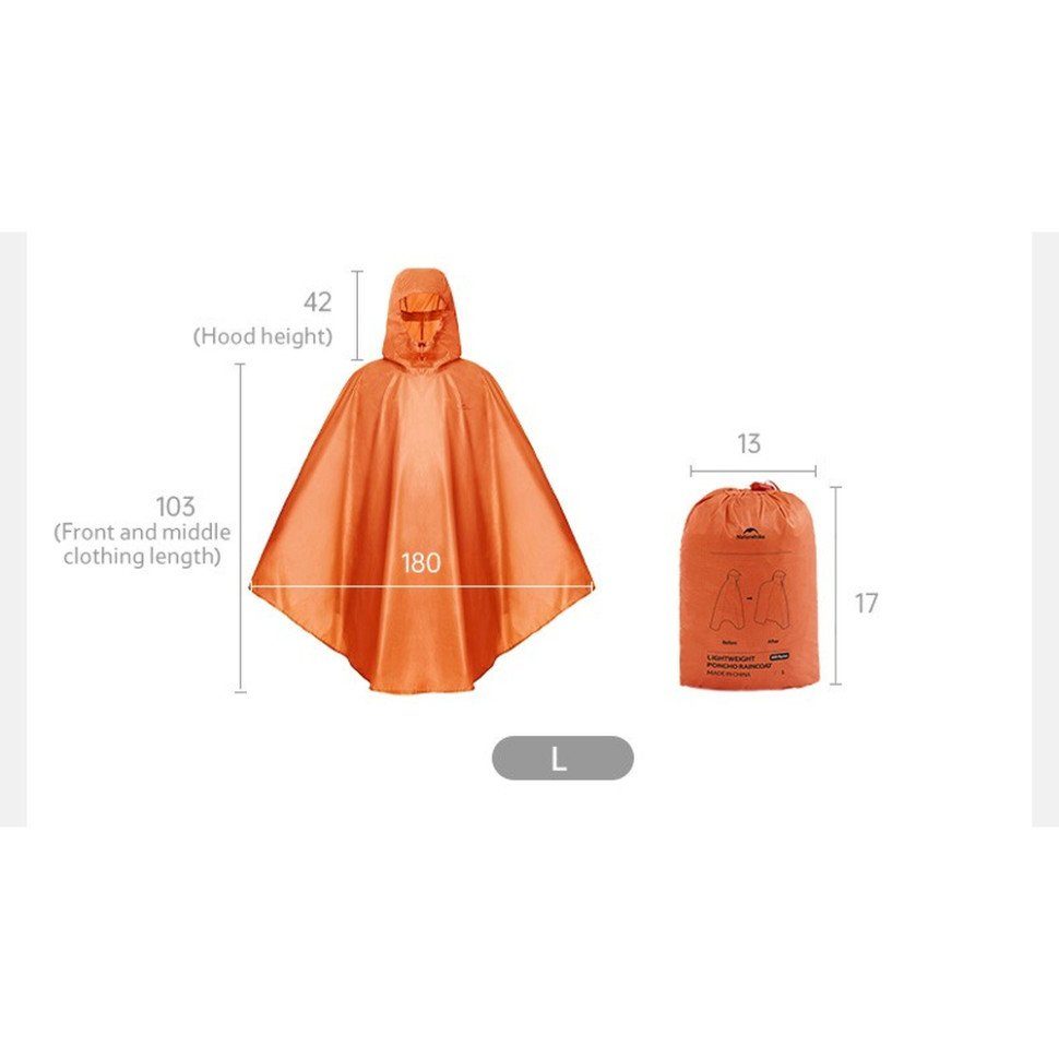 Плащ-дощовик Naturehike CNK2550FS010, розмір L, оливковий 3