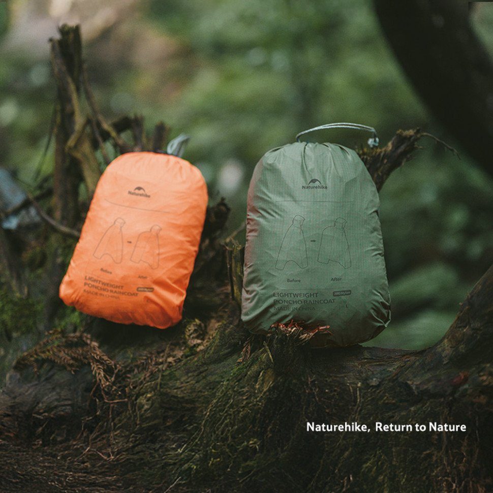 Плащ-дощовик Naturehike CNK2550FS010, розмір L, оливковий 6