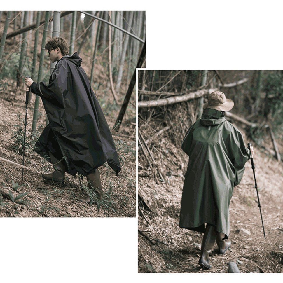 Плащ-дощовик Naturehike NH21FS036, p-p L, чорний 3